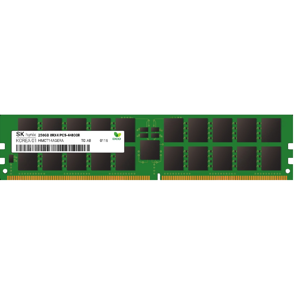 SK Hynix 1x 256GB DDR5-5600 RDIMM PC5-44800R Octa Rank x4 Module