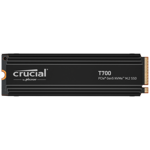 1TB Crucial T700 PCIe Gen5 NVMe M.2 SSD with heatsink