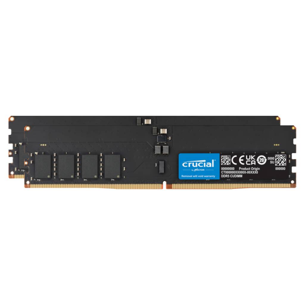 Crucial 128GB DDR5-6400 PC5-51200 288-pin CUDIMM | CT2K64G64C52CU5