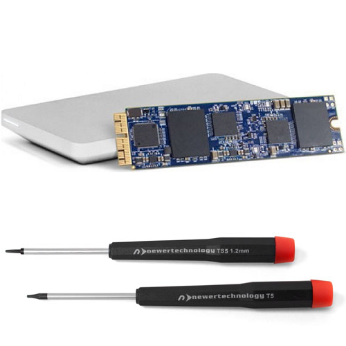 500GB OWC Aura Pro X2 SSD and cloning kit for Mid 2013-2017 Macs (includes tools and enclosure)