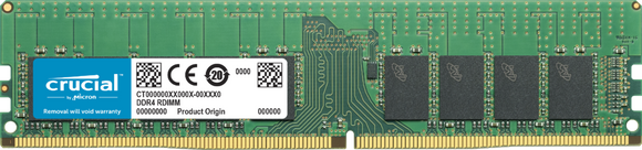 Crucial 16GB (1x 16GB) DDR4-2666 PC4-21300 1.2V DR x8 ECC 288-pin EUDIMM RAM Module