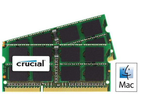Crucial 8GB (2x 4GB) CL7 DDR3L-1066 PC3L-8500 1.35V / 1.5V DR x8 204-pin SODIMM RAM Kit for Mac (or PC)