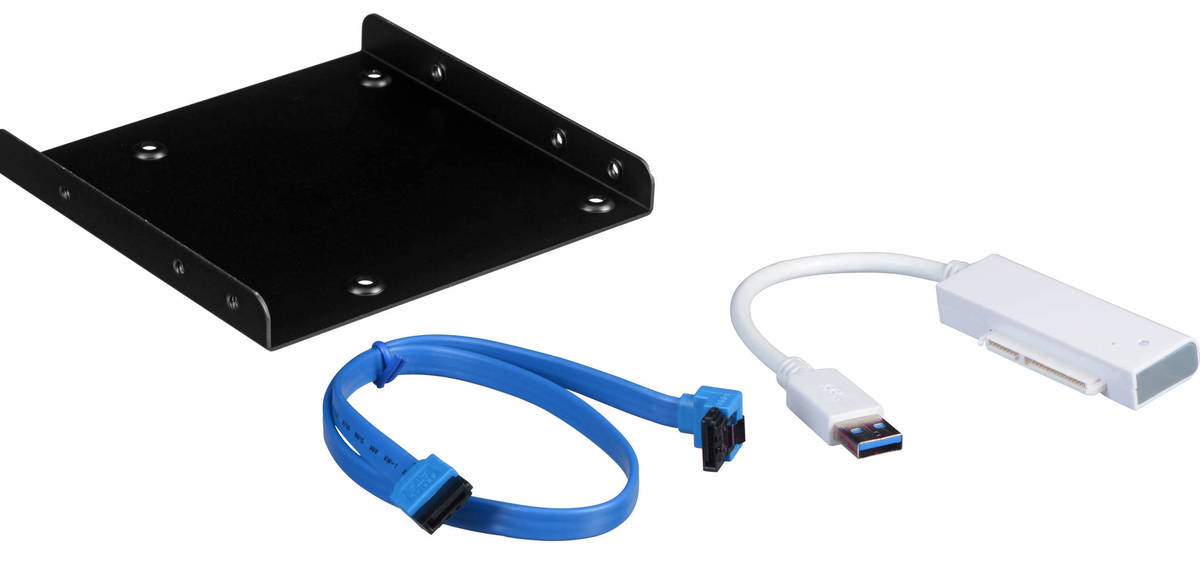 Crucial SSD Install Kit with USB Cloning Cable and Bracket