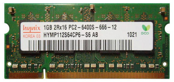 Hynix 1GB (1x 1GB) DDR2-800 PC2-6400 1.8V DR x16 200-pin SODIMM RAM Module