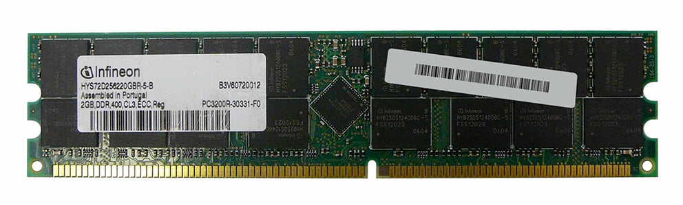 Infineon 2GB DDR-400 DR x4 ECC Registered RDIMM HYS72D256220GBR