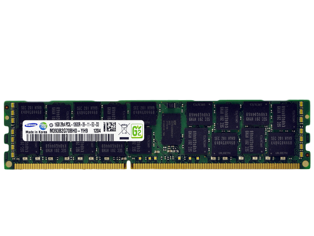 Samsung 16GB DDR3-1333 DR x4 ECC Registered RDIMM | M393B2G70BH0
