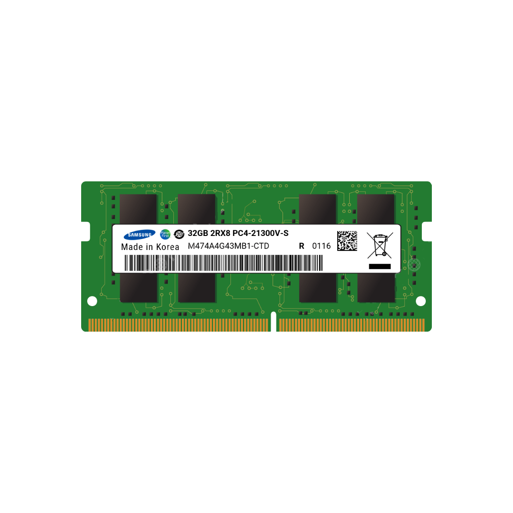Crucial 16GB DDR4-2666 DR x8 ECC SODIMM CT16G4TFD8266 – RamCity