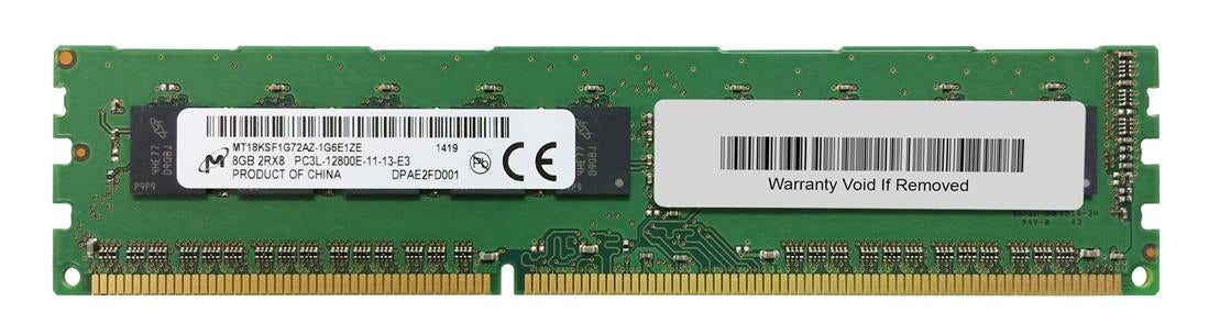 Micron 8GB DDR3-1600 DR x8 ECC EUDIMM MT18KSF1G72AZ-1G6E1 - Main Image