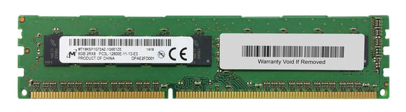 Micron 8GB (1x 8GB) DDR3L-1600 PC3L-12800 1.35V / 1.5V DR x8 ECC 240-pin EUDIMM RAM Module