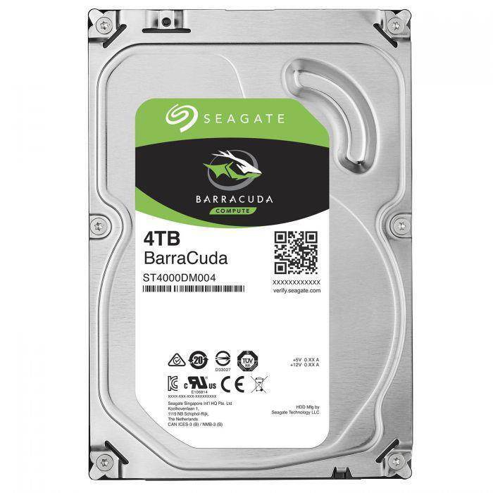 Seagate 4TB HDD BarraCuda 3.5インチ Seagate 4TB Barracuda 3.5-inch HDD 5900RPM SATA3 6Gb/s 256MB Cache