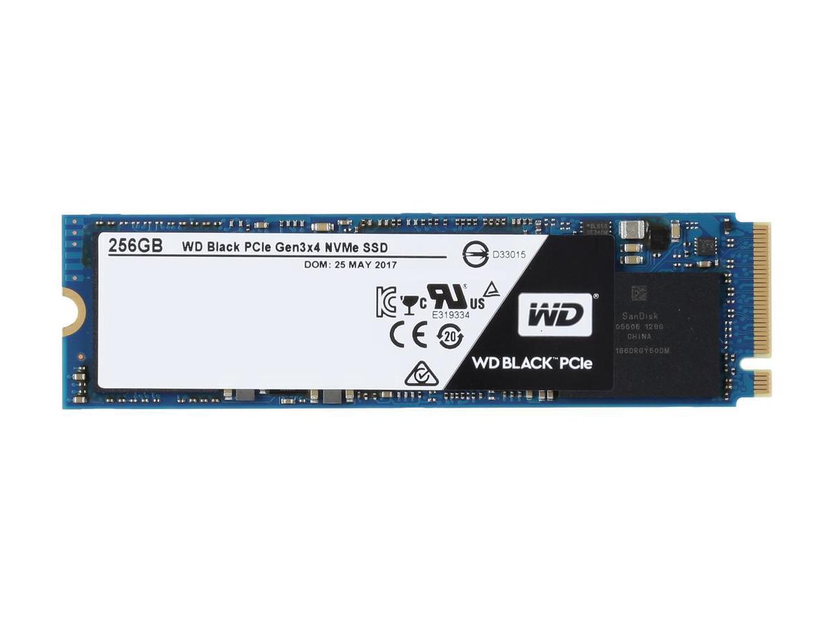 WD Black 256GB NVMe M.2 PCIe 3.0 x4 80mm (2280) Internal SSD