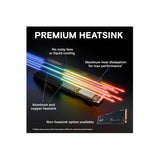 Crucial T705 4TB Gen5 NVMe Internal SSD Heatsink