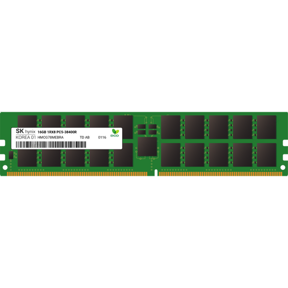 SK Hynix 1x 16GB DDR5-4800 RDIMM PC5-38400R Single Rank x8 Module