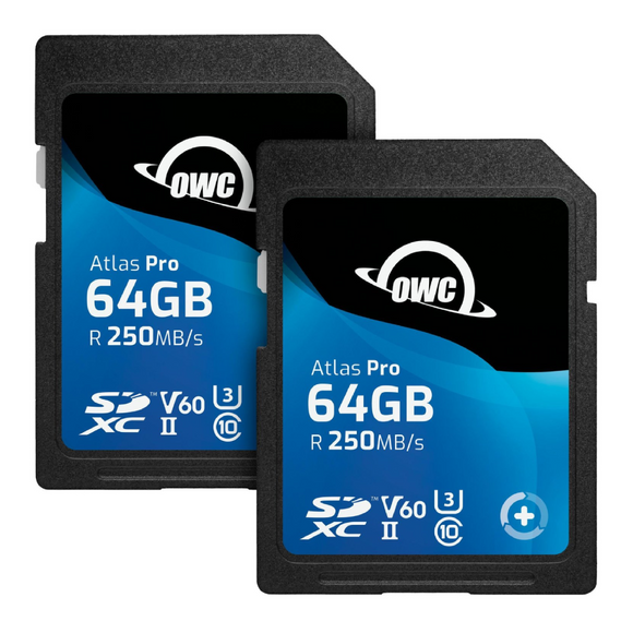 128GB OWC Atlas Pro SD V60 Kit (2x 64GB) Memory Card