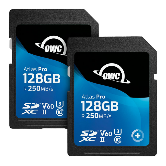 256GB OWC Atlas Pro SD V60 Kit (2x 128GB) Memory Card