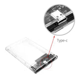 Ramcity Clear USB 3.1 External SSD Drive Case for 2.5 inch SSD