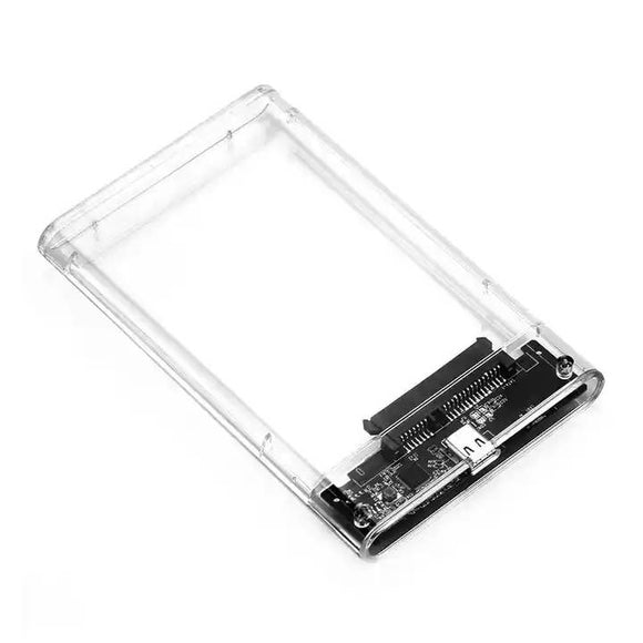 Ramcity Clear USB 3.1 External SSD Drive Case for 2.5 inch SSD
