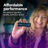 Crucial P510 1TB PCIe Gen5 NVMe 2280 M.2 SSD with heatsink