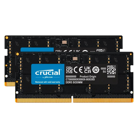 Crucial 96GB (2x 48GB) DDR5-5600 PC5-44800 262-pin SODIMM RAM Module