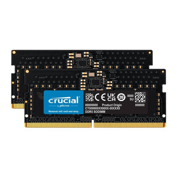 Crucial 16GB (2x 8GB) DDR5-4800 PC5-38400 262-pin SO-DIMM RAM Kit