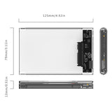 ORICO Transparent 2.5" SATA III HDD/SSD to USB3.0 (USB-A) Enclosure Case (White)