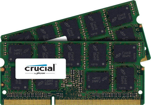 Crucial 16GB (2x 8GB) DDR3L-1600 PC3L-12800 1.35V / 1.5V DR x8 ECC 204-pin SODIMM RAM Kit