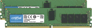 Crucial 32GB (2x 16GB) DDR4-2666 PC4-21300 1.2V DR x8 ECC 288-pin EUDIMM RAM Kit