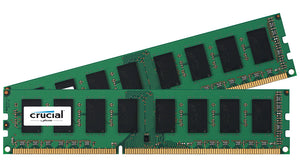 Crucial 32GB (2x 16GB) DDR3L-1600 PC3L-12800 1.35V / 1.5V DR x8 240-pin UDIMM RAM Kit