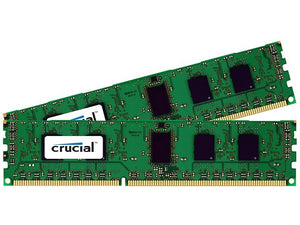 Crucial 4GB (2x 2GB) DDR2-800 PC2-6400 1.8V DR x8 ECC 240-pin EUDIMM RAM Kit