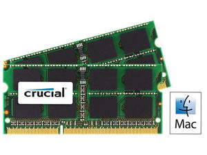 Crucial 8GB (2x 4GB) CL13 DDR3L-1866 PC3L-14900 1.35V / 1.5V DR x8 204-pin SODIMM RAM Kit for Mac (or PC)