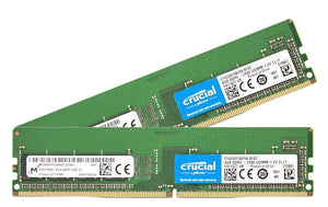 Crucial 8GB (2x 4GB) DDR4-2400 PC4-19200 1.2V SR x8 288-pin UDIMM RAM Kit