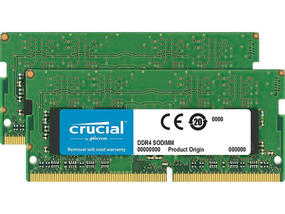 Crucial 8GB (2x 4GB) DDR4-2400 PC4-19200 1.2V SR x16 260-pin SODIMM RAM Kit
