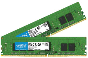 Crucial 8GB (2x 4GB) DDR4-2666 PC4-21300 1.2V SR x8 ECC 288-pin EUDIMM RAM Kit
