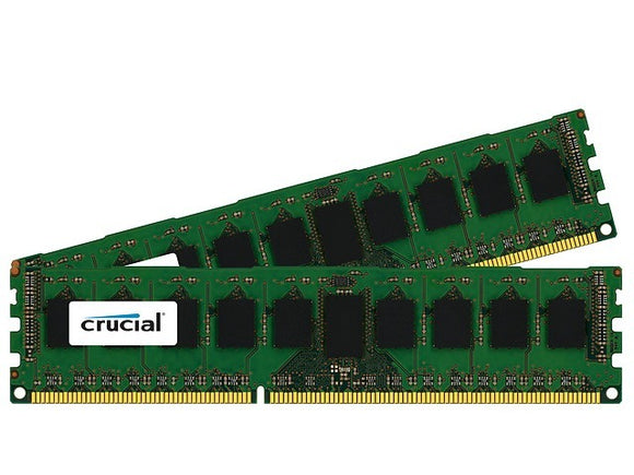 Crucial 16GB (2x 8GB) DDR3L-1600 PC3L-12800 1.35V / 1.5V DR x4 ECC Registered 240-pin RDIMM RAM Kit