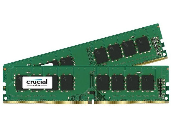 Crucial 16GB (2x 8GB) DDR4-2133 PC4-17000 1.2V DR 288-pin UDIMM RAM Kit