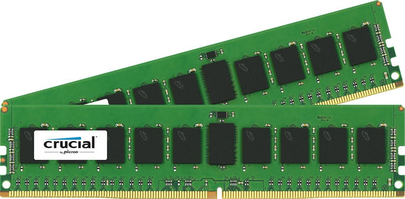 Crucial 16GB (2x 8GB) DDR4-2133 PC4-17000 1.2V SR x4 ECC Registered 288-pin RDIMM RAM Kit