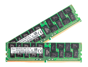 Hynix 128GB (2x 64GB) DDR4-2400 PC4-19200 1.2V QR x4 ECC Load Reduced 288-pin LRDIMM RAM Kit