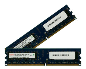 Hynix 4GB (2x 2GB) DDR2-800 PC2-6400 1.8V DR x8 240-pin UDIMM RAM Kit