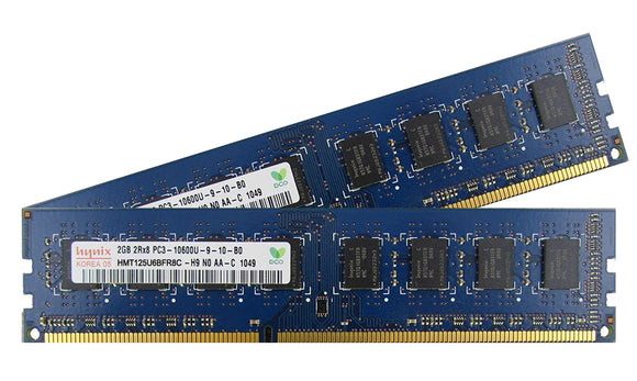 Hynix 4GB (2x 2GB) DDR3-1333 PC3-10600 1.5V DR 240-pin UDIMM RAM Kit