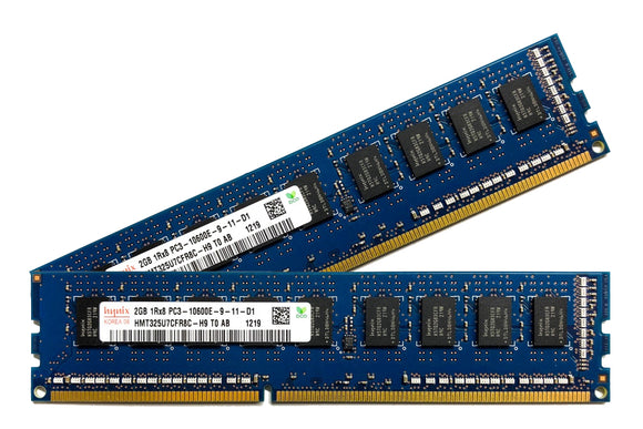 Hynix 4GB (2x 2GB) DDR3-1866 PC3-14900 1.5V SR x8 ECC 240-pin EUDIMM RAM Kit