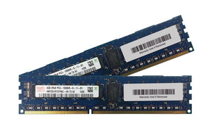 Hynix 8GB (2x 4GB) DDR3-1333 PC3-10600 1.5V DR x8 ECC Registered 240-pin RDIMM RAM Kit
