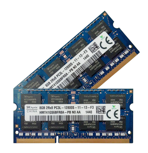Hynix 16GB (2x 8GB) DDR3-1600 PC3-12800 1.5V DR x8 204-pin SODIMM RAM Kit