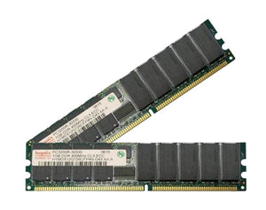 Hynix 2GB (2x 1GB) CL3 DDR-400 PC3200 2.5V SR x4 ECC Registered 184-pin RDIMM RAM Kit