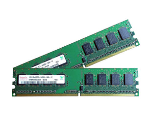 Hynix 2GB (2x 1GB) DDR2-800 PC2-6400 1.8V SR x8 240-pin UDIMM RAM Kit