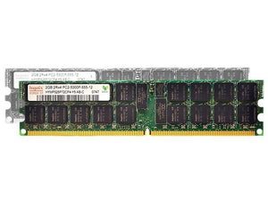 Hynix 4GB (2x 2GB) DDR2-667 PC2-5300 1.8V DR x4 ECC Registered 240-pin RDIMM RAM Kit