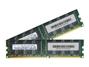 Samsung 2GB Kit (2x 1GB) DDR-400 DR x8 UDIMM 2xM368L2923DUN-CCC