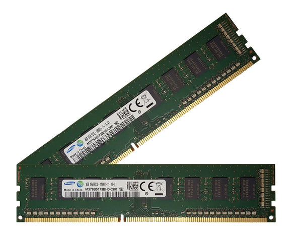 Samsung 8GB (2x 4GB) CL11 DDR3-1600 PC3-12800 1.5V SR x8 240-pin UDIMM RAM Kit