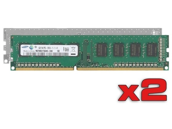 Samsung 8GB (2x 4GB) DDR3-1600 PC3-12800 1.5V SR x8 240-pin UDIMM RAM Kit