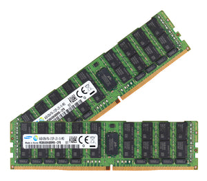 Samsung 128GB (2x 64GB) DDR4-2133 PC4-17000 1.2V QR x4 ECC Load Reduced 288-pin LRDIMM RAM Kit