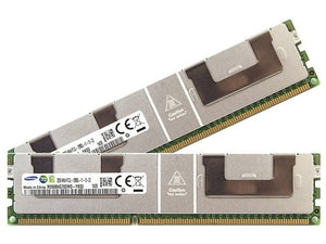Samsung 64GB (2x 32GB) DDR3L-1600 PC3L-12800 1.35V / 1.5V QR x4 ECC Load Reduced 240-pin LRDIMM RAM Kit